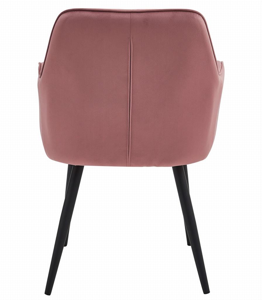 JORK Chair - Pink Velvet / Black Legs X 2