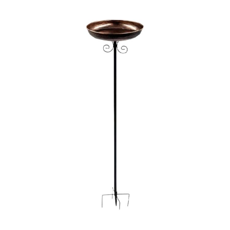 

Beautiful 31 Inch Tall Iron Bird Feeder With Delicate framework Pattern For Lawn And Outdoor Space
