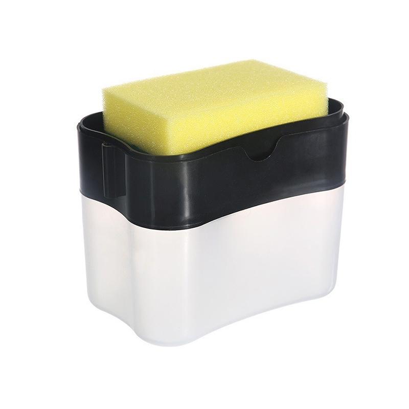 Kitchen Dishwashing Liquid Dispenser With Automatic Dispensing Box And Press-Type Dispensing White press soap dispenser box