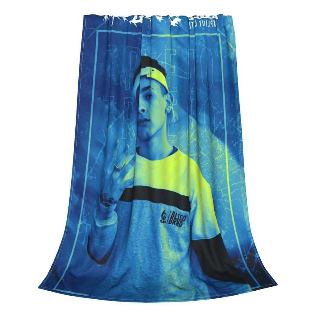 Funny Trueno Hip Hop Rapper Blanket Warm Fleece Sofa Throw Blanket for Home Bedroom Outdoor Throws Bedspread Quilt