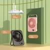 Portable Handheld Fan Mini Desktop Fan USB Rechargeable Mute Table Fan With Power Display Desktop Fan 5 Speeds Adjustment