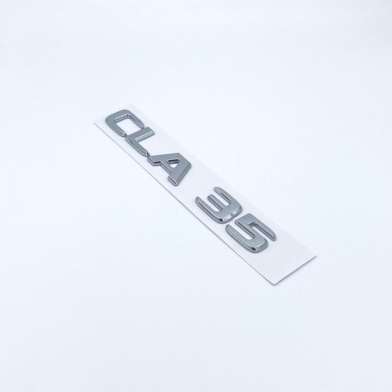 2017 Black Silver Letters CLA35 CLA45 Turbo 4matic+ Emblem for Mercedes Benz AMG Car Fender Trunk Rear C118  W117 Logo