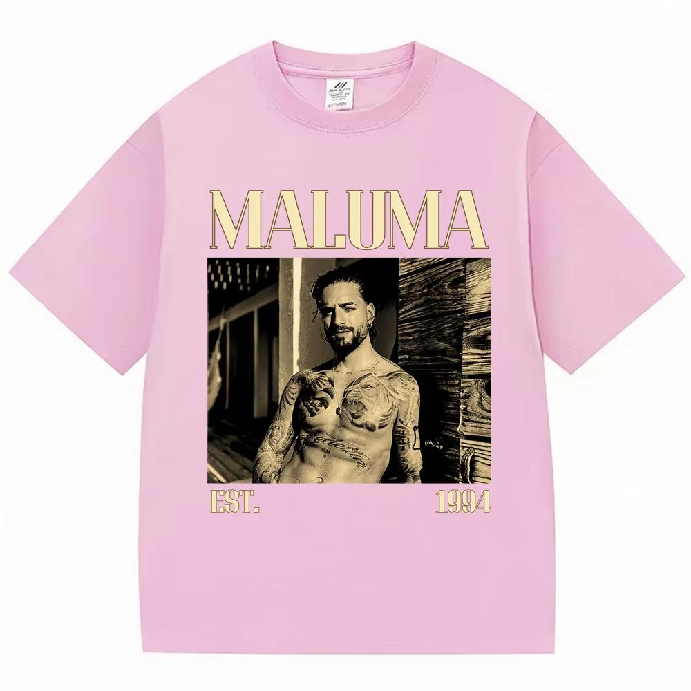 Rapper MALUMA Graphic T Shirts Men's Hip Hop Vintage Style Short Sleeve Fashion Gothic Oversized Cotton T-shirt Streetwear Male