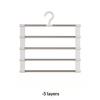 7-Tier/5-Tier Pants Storage Rack Trouser Hanger For Home Clothing Organization Non-Slip Wardrobe Storage Clothes Rack Tidy