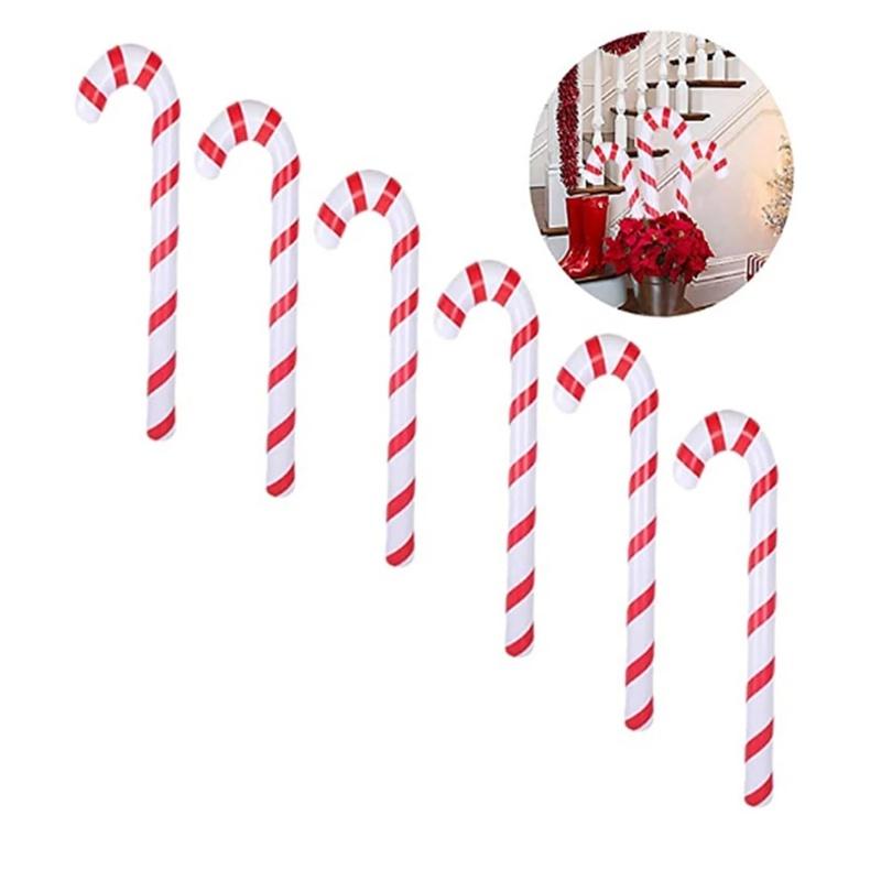 1pcs Christmas Inflatable Candy Canes Balloons