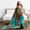 L-Lolas I-Indigos Spanish Singer Blanket Soft Print Plush Throw Blanket For Couch Bed Decorative Flannel Bedspread Bed Cover