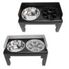 Elevated Pet Bowl Adjustable Height Neck Protection Stainless Steel Sturdy Structure for Medium Larg