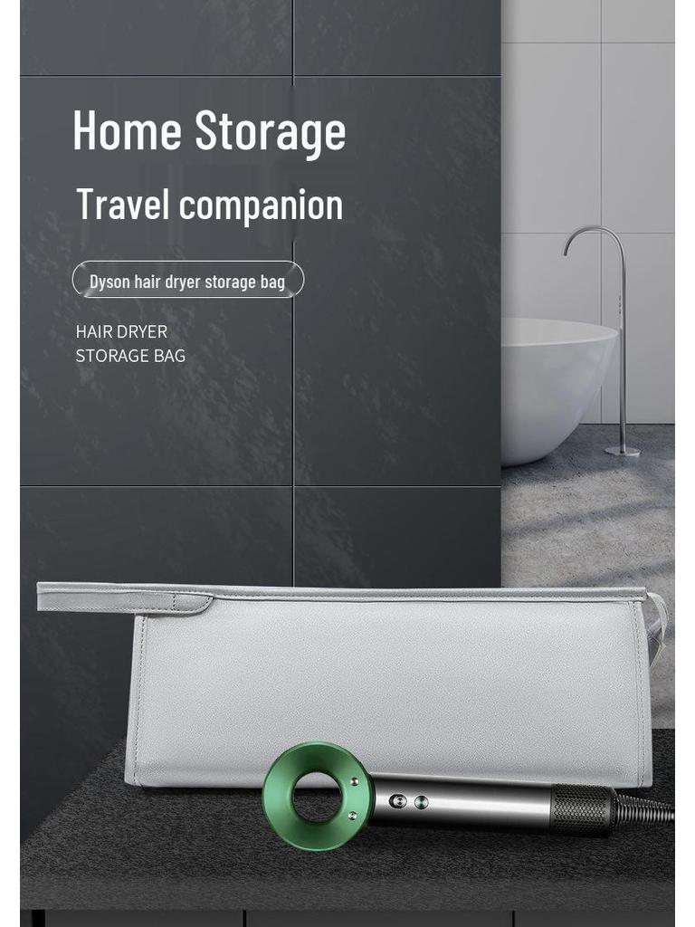 Dyson Hair Dryer Travel Bag: Portable Storage for Curling Iron, Straightener, and Hair Dryer Accessories.