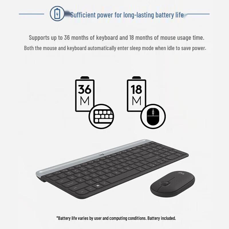 Logitech MK470 Slim Wireless Keyboard and Mouse Combo