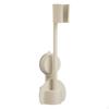 Hands Holder, Wall Mount, Adjustable, Suction Bathroom Organizer Creamy White Basic