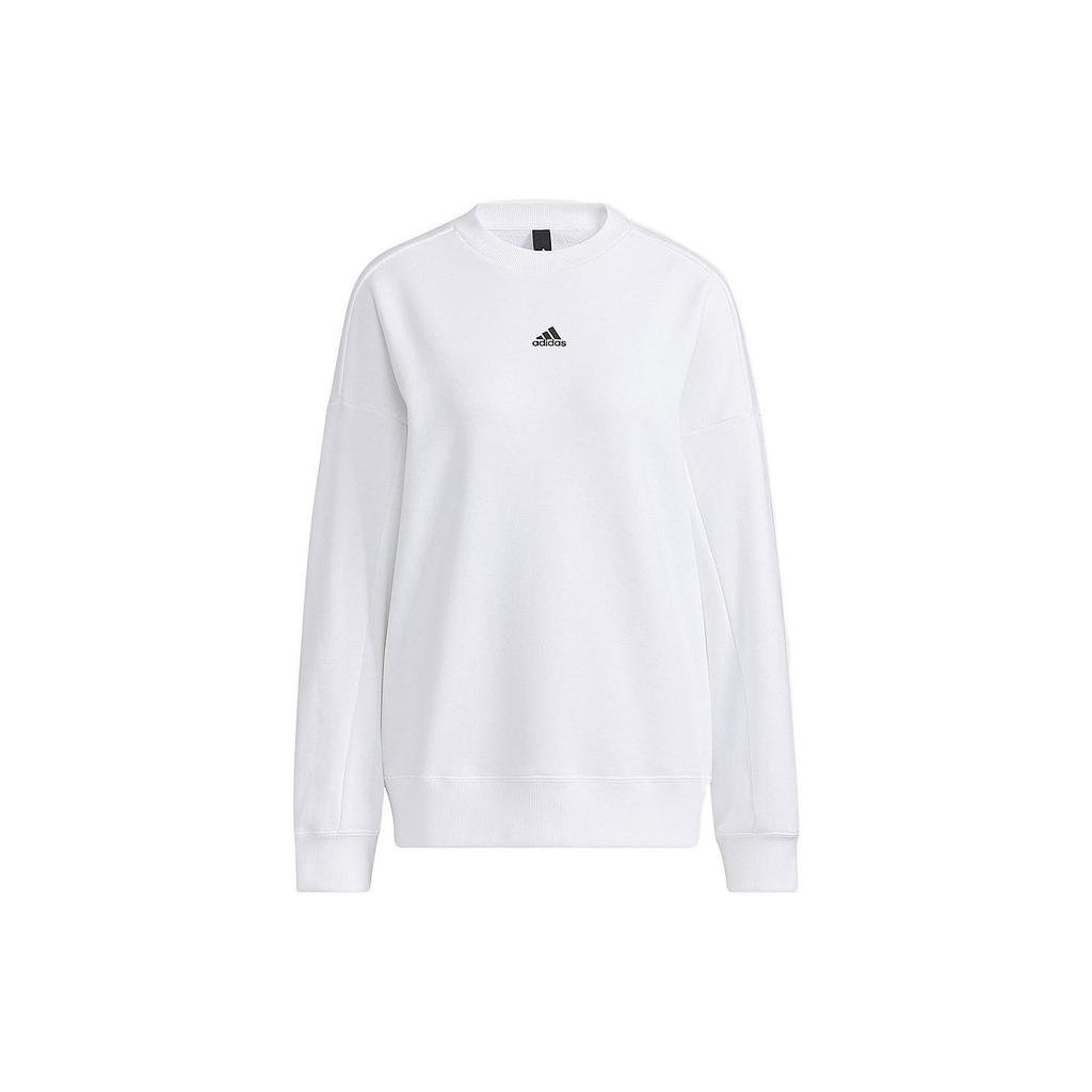 Adidas X Atmos X Jenny Kaori Anime Character Print Crew Neck Long Sleeve Sweatshirt Women Tops White GT0093