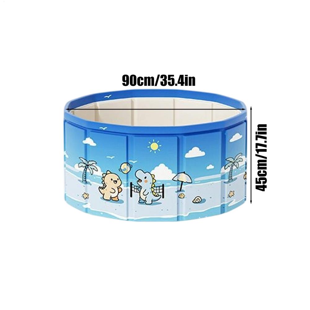 90/120/160cm Foldable Non-Slip Swimming Pool With Drain Hose Foldable Pool Outdoor Bath Tub Non-Slip Kid Pool Kiddie Water Pool