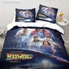 3D Back To The Future Classic Movie Retro Bedding Set Bed Three Piece Set Single Double Bed Queen Size King Quilt Cover Boy Gift