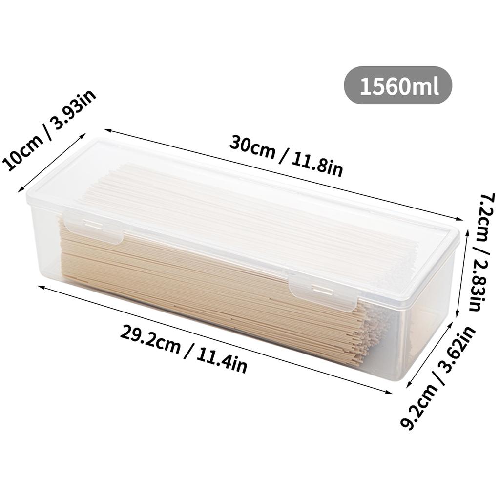 WORTHBUY Lebensmittel-Aufbewahrungsbox mit großer Kapazität, Getreide-Nudeln, Aufbewahrungsbehälter, Küchenkühlschrank, versiegelte Frischhaltebox