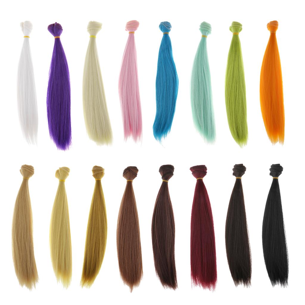 Doll Hair Bulk Wigs Synthetic Craft Hair Hairpiece for Dolls Making Supplies