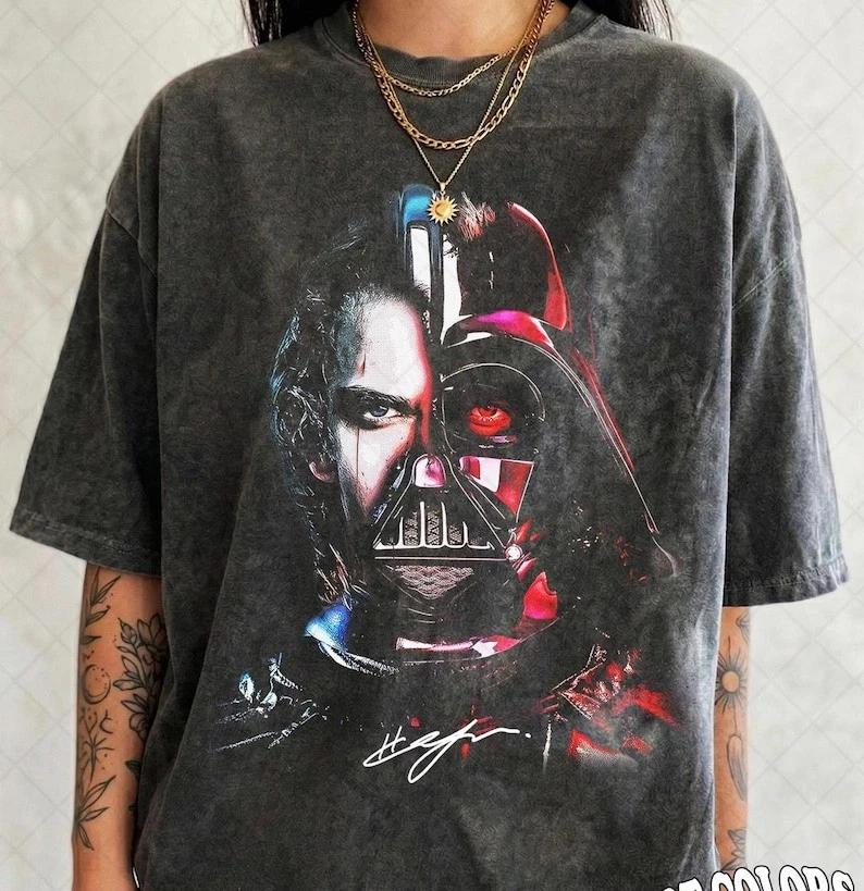Limited Comfort Colors Anakin Skywalker Half Face Shirt, Vintage Star Wars Darth 2XL