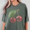 Retro Kirschhemd, Fruit Comfort Colors T-Shirt, Vintage Kirschen Grafik-T-Shirt, Geschenk für Kirschliebhaber, Geschenk für Obstliebhaber, Abgenutztes Foodie-Shirt