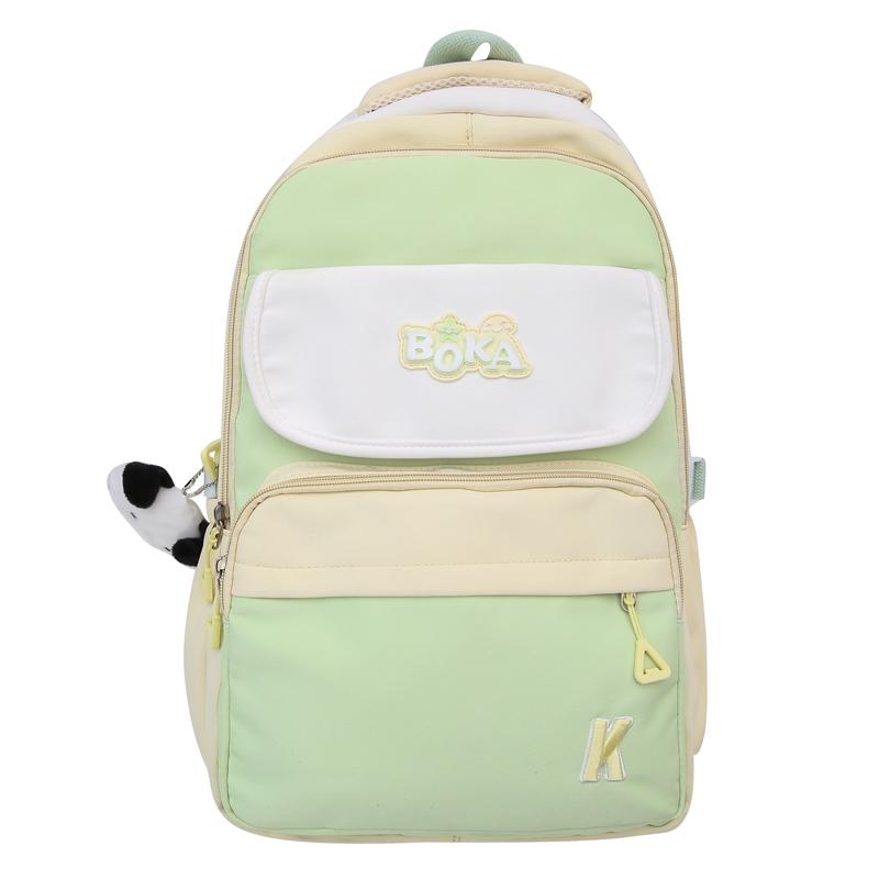 Студенческий школьный рюкзак с цветными блоками — фото 8