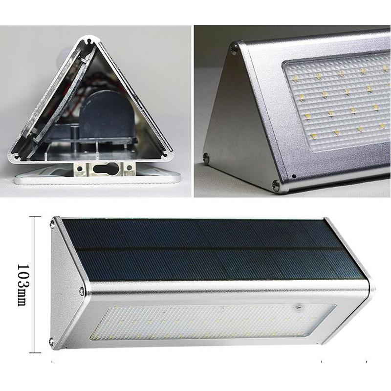 

48-LED Solar Street Light with Aluminum Alloy & Intelligent Light Sensor for Courtyards теплый белый