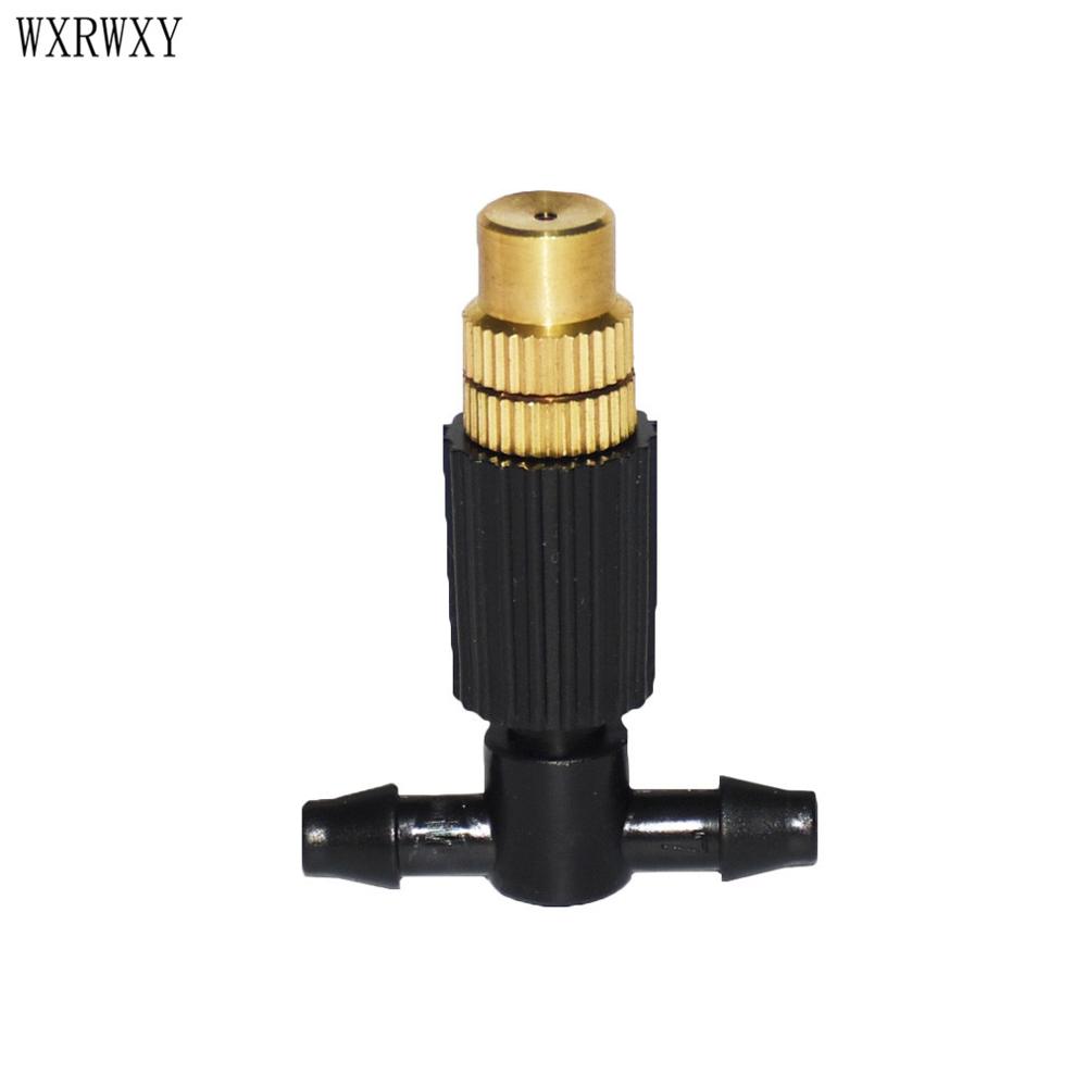 brass misting nozzle brass hose nozzles Water sprayers Drip barbed 1/4"Connector Garden watering sprinklers 6pcs