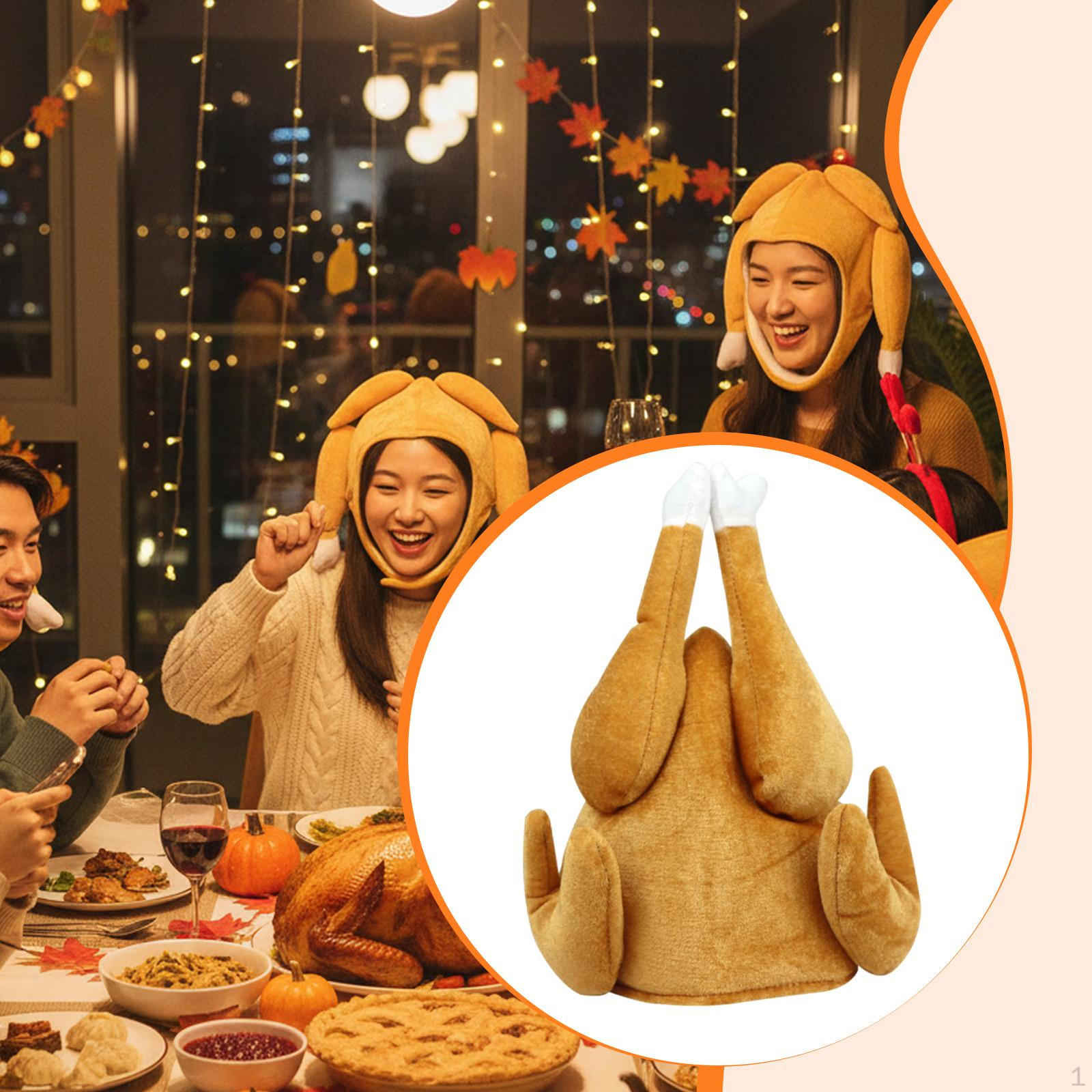 Thanksgiving Roasted Turkey Hat DIY Crafting Fancy Dress up for Party Holiday