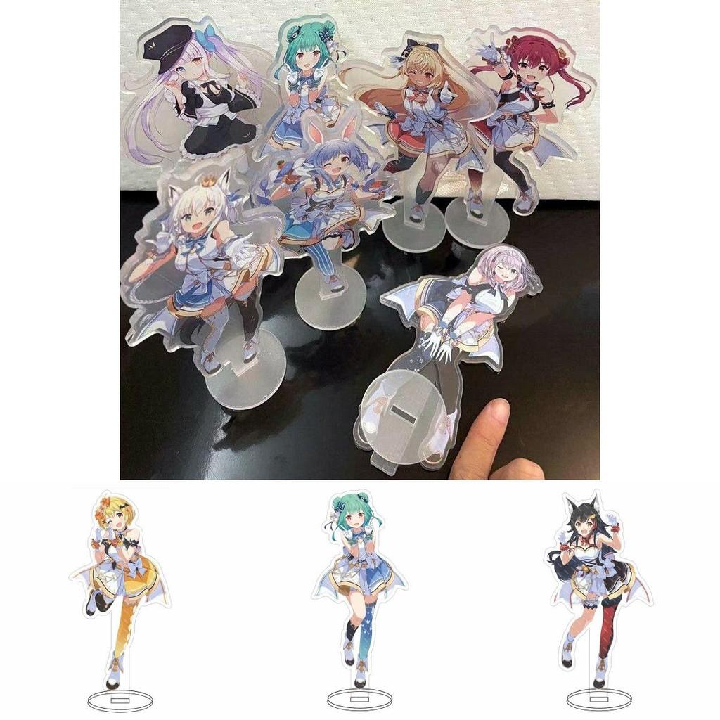 Hololive Vtuber Akrylowy Stojak Urocza Dekoracja Biurka z Fubuki Okayu Ayame Subaru Matsuri