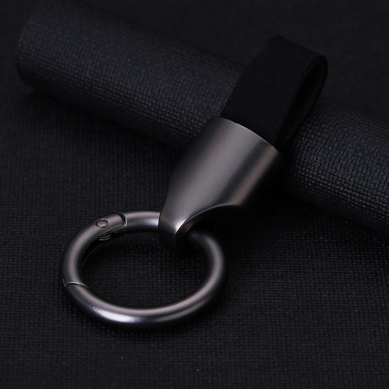 High-End Minimalist Suede Car Keychain Pendant for Men & Women