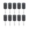 10Pcs 20mm Aluminum Oxide Mounted Grinding Stones Rotary Grinding Bits 1/4" Hex Shank for Electric Rotary Tools Drill Grinder