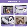 Foldable Cat Delivery Room Enclosure-Polyester Fiber Pet Tent for Cats with Carrying Bag-Spacious and Comfortable Cage Fence for Nursing and Playing