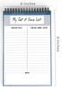 Inkdotpot To Do List Notepad – 6” X 9” Paper Stationery, My Get It Done List Spiral Notepad Daily Checklist-(50 Sheets)