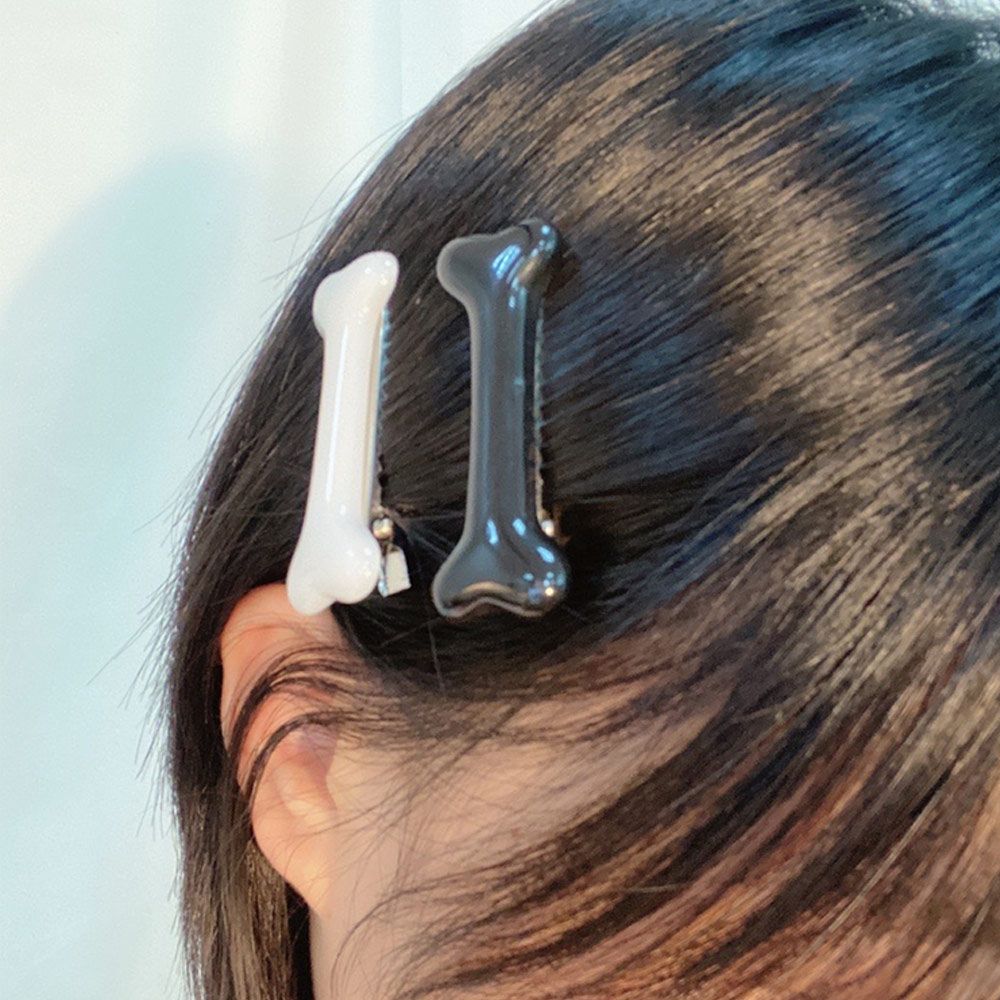 Personality Punk Hair Decoration Hair Accessories Fashion Dog Bone Design Barrettes Hairpin Headwear Hair Clips