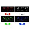 Large Wall-Mounted Digital LED English Calendar Clock with Temperature Display