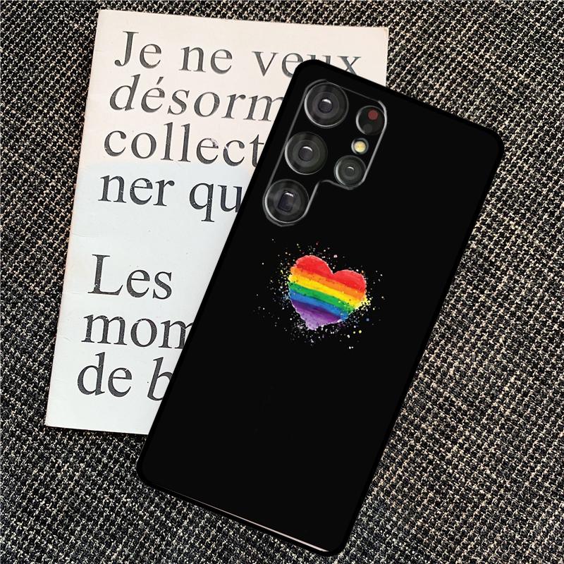 Gay Pride Rainbow Flag Cover For Samsung Galaxy S24 Ultra S22 S23 Plus S20 S21 FE S8 S9 S10 Note 10 20 Ultra Case