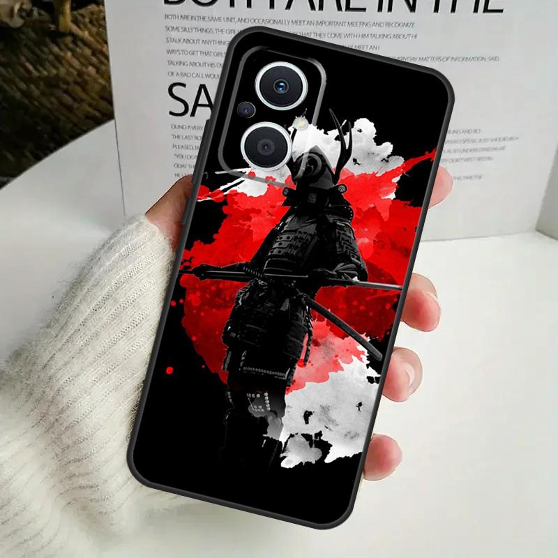 Japanese Samurai Warrior Case For OPPO Reno 12F 13F 14F 10 11 12 13 14 Pro 8T 7 8 Lite OPPO Find X6 X5 X8 X9 Pro Cover
