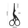 Facial Hair Scissors Rounded Professional Stainless Steel Mustache Nose Hair Beard Eyebrows Eyelashes Trimming Clippers