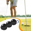 Golf Ball Holder Carrier Lightweight with Hook Holds 3 Balls Sleeve Bag for Training Recreation
