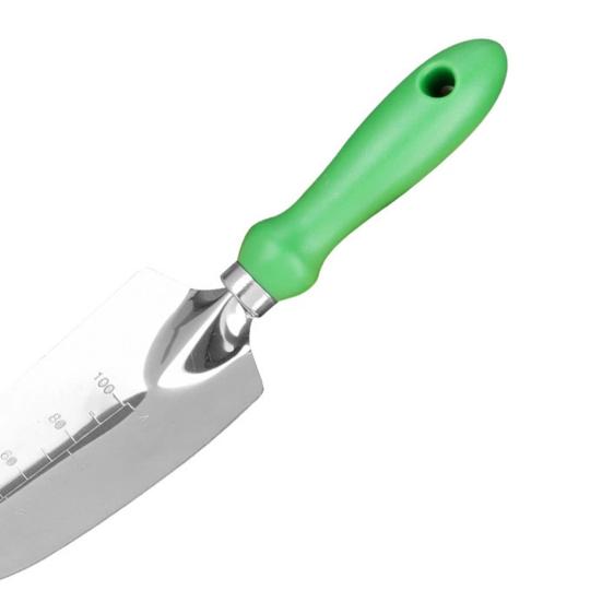 Gardening Tool Set Stainless Steel Trowel with Non-Slip Handle Transplanter Tool Hand Rake with Storage Tote Gift