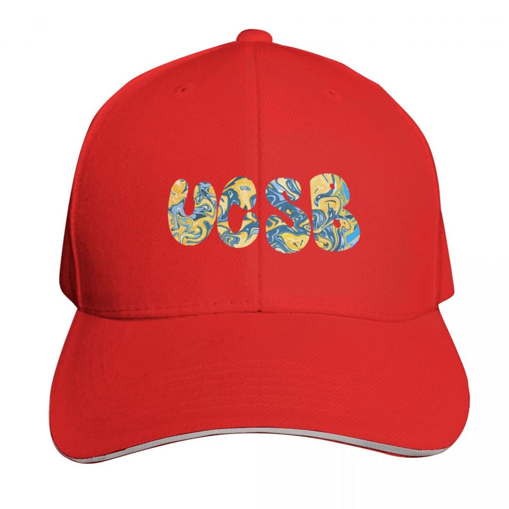 Ucsb Baseballkappe Snapback Flacher Schirm Strapback Dad Hat Sechs Bahnen Strukturierte Krone