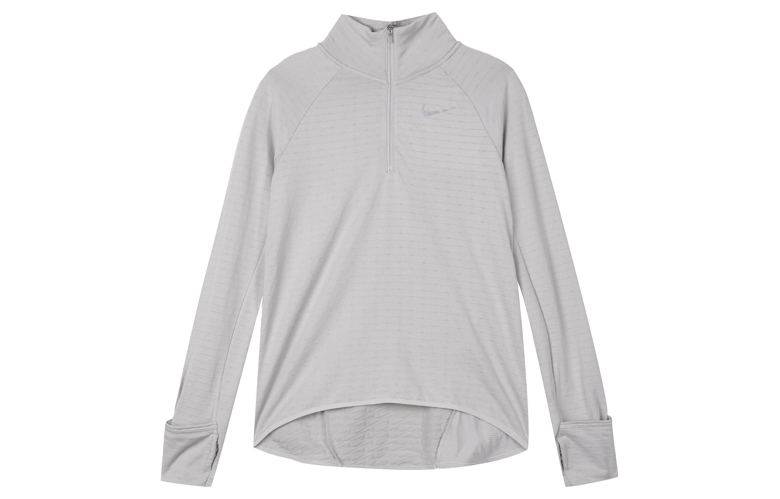 

Nike Therma-FIT Stand Collar Long-Sleeve T-Shirt Light Gray DD6800-012 L