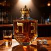 Hanukkah Whiskey Decanter 2025 300ml Gold Lettered Glass Bottle Holiday Home Bar Decor Jewish Cultural Symbol Gift