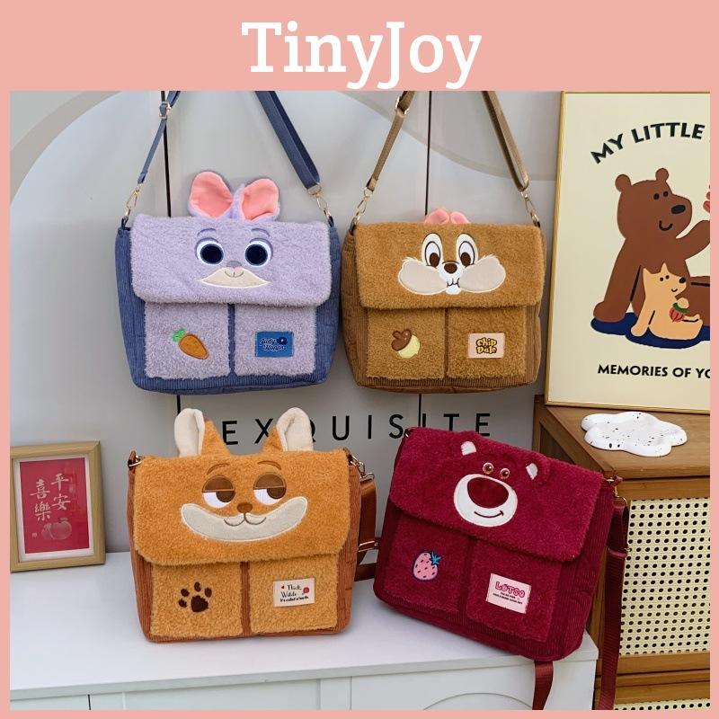 Hopps Lotso Judy Nick Wilde Plush Cartoon Shoulder Bag With Storage Inner