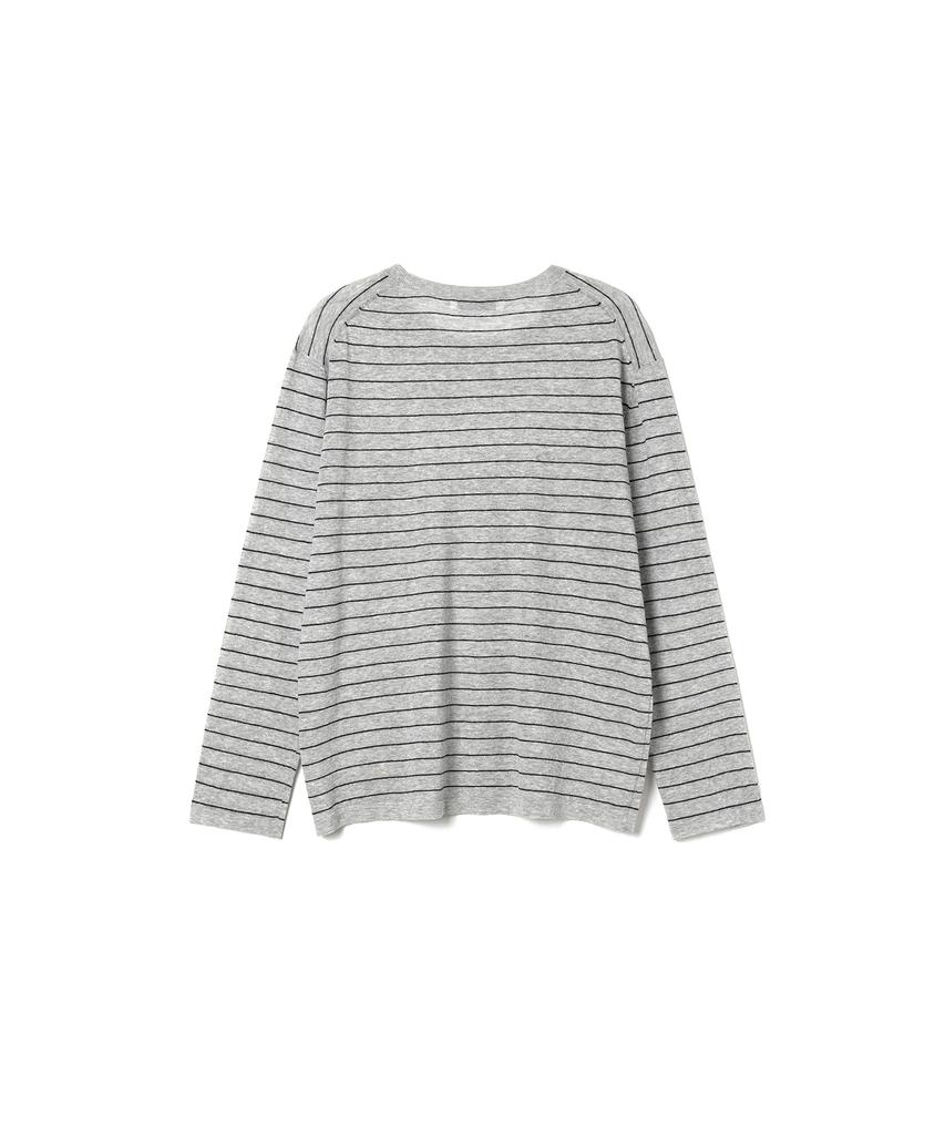 Seutyudioaenpaleukeu Striped Knit_Grey