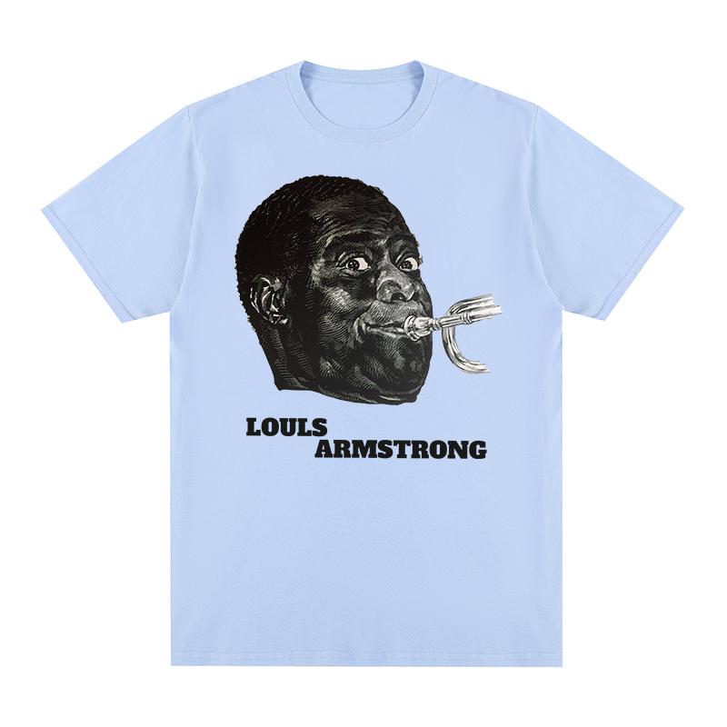 

Louis Armstrong Vintage tshirt jazz aesthetic clothes Cotton Men T shirt New TEE TSHIRT Womens tops 4XL