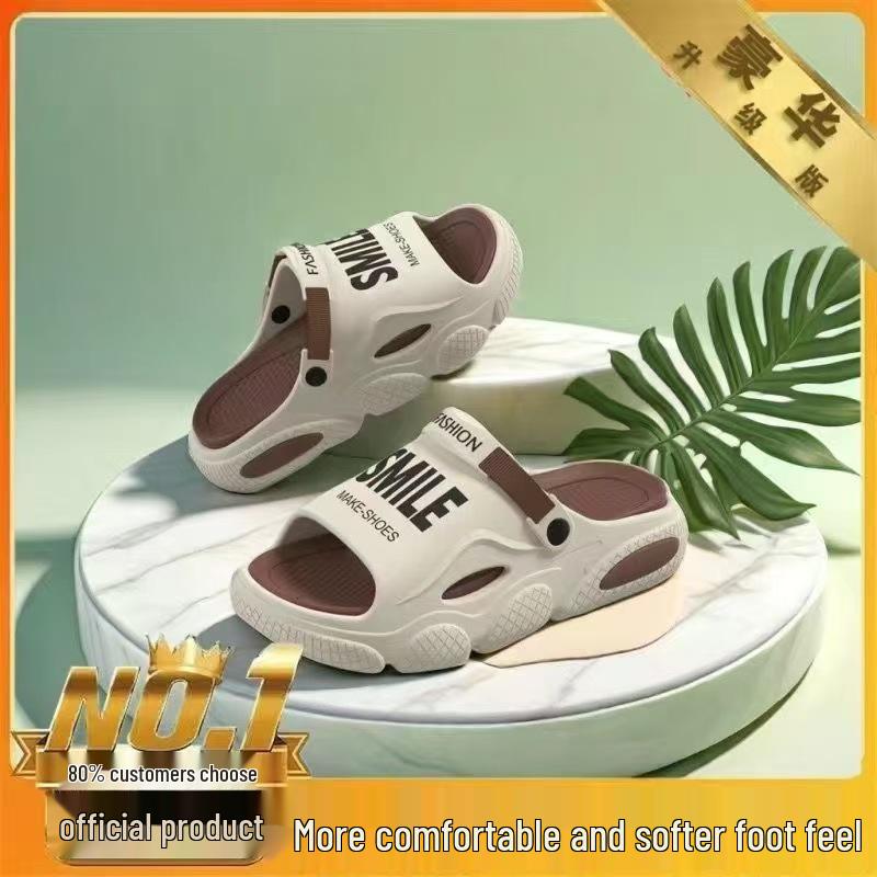 Men's Summer Non-Slip Dual-Use Sandals for Outdoor, Beach, and Driving Use