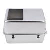 Enclosed Metal Cat Litter Box with Lid Scoop Large Capacity Prevent Splashing Top Entry Stainless Steel Cat Toilet For