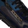 Iceberg Italian leather sneakers new comb navy - Size: 42