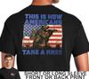 We Stand For National Anthem This Is How Americans Take A Knee Men's T Shirt