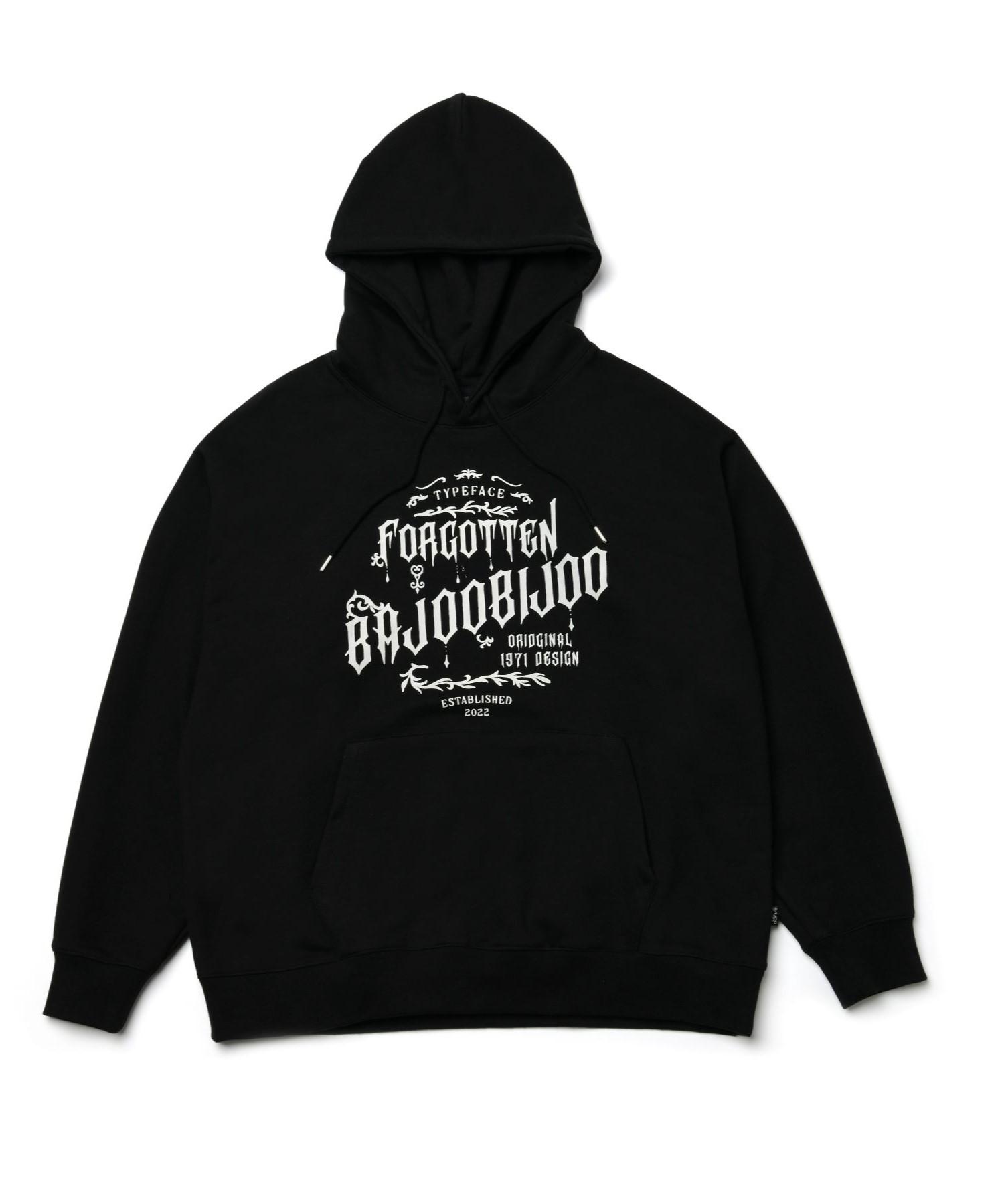 Bajubiju Typeface Logo Hoodie[Black] L