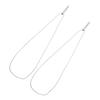 2PCS Stress Anxiety Relief Necklace Stainless Steel Mindful Breathing Exercise Device Whistle