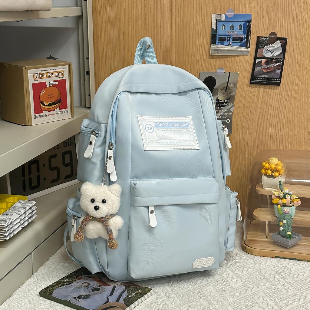 Schoolbag Junior High School Student Schoolbag Girl High School Mori High Value Middle School Student Large Capacity Backpack Ins Backpack Advanced 